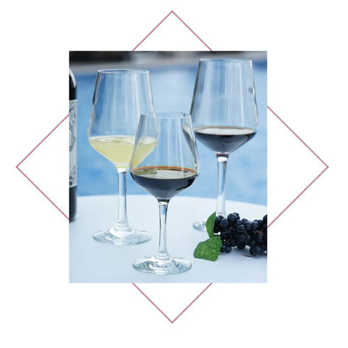 Verres à vin incassables sans pied élégants réutilisables