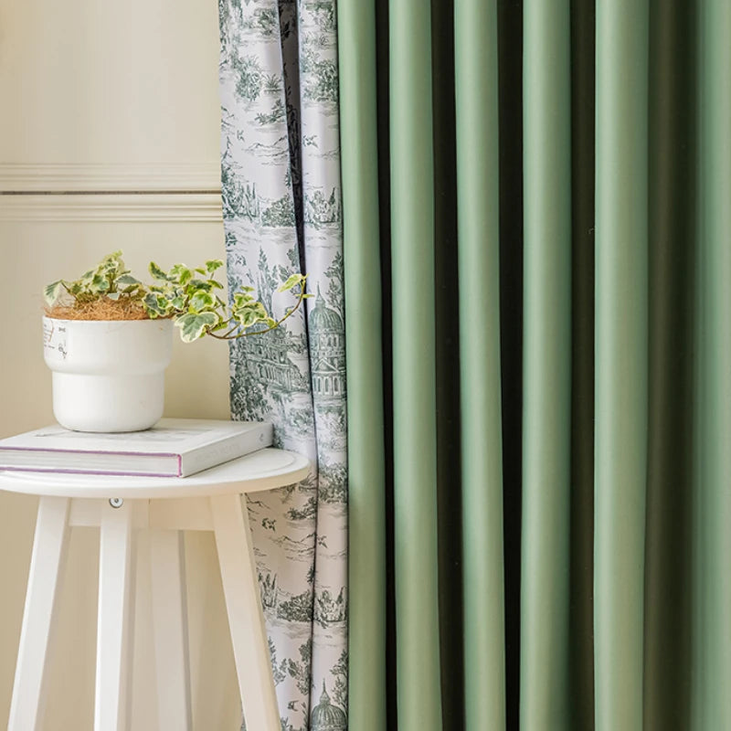 Rideau occultant style campagne française motif floral salon