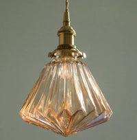 Suspension en verre LED moderne