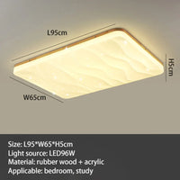 plafonniers led minimaliste en bois massif pour entrée