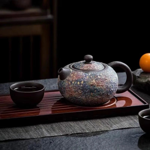 Théière xishi artisanale céramique style rétro chinois coffret