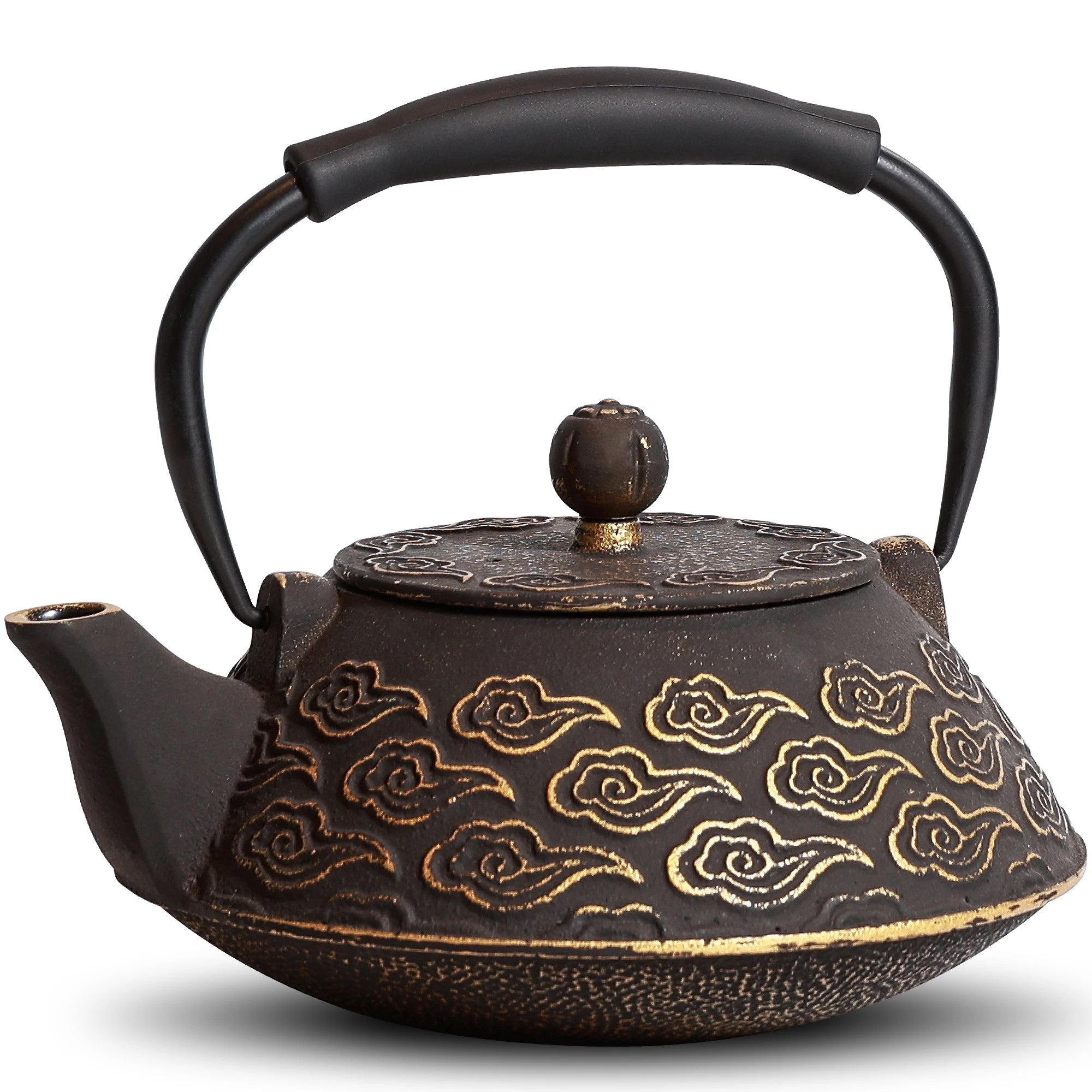 theiere japonaise en fonte motif nuages avec infuseur