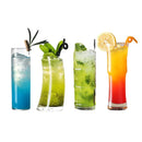 Verres collins cristal sans plomb style strié cocktail