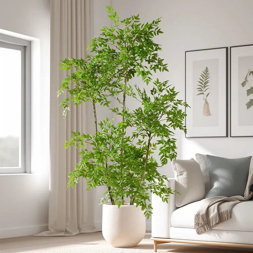 arbre en bambou artificiel toucher réaliste pour décoration intérieure