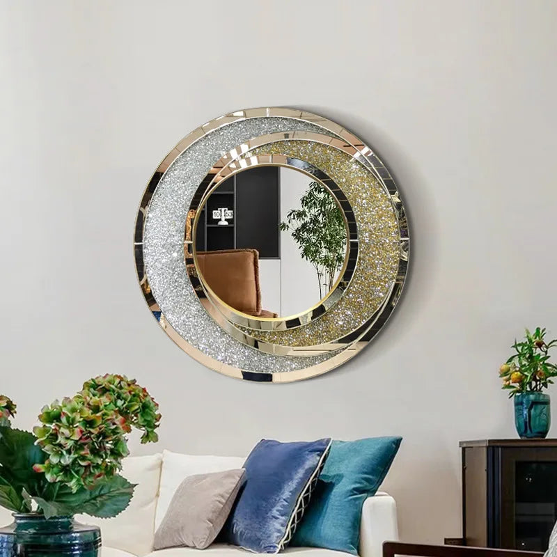 miroir rond de luxe à suspendre pour décoration intérieure - vue 4 sur 6