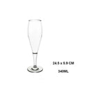 Verres à vin incassables sans pied élégants réutilisables