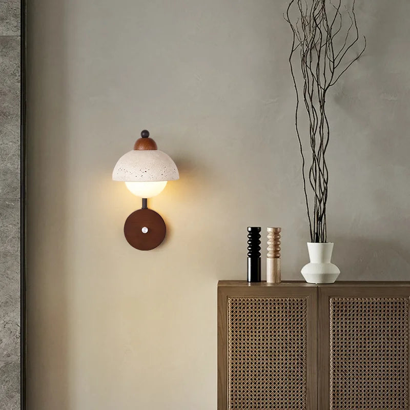 applique murale en pierre naturelle led décorative d'intérieur - vue 5 sur 7