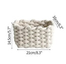 panier en corde de coton pour rangement divers et décoration nordique