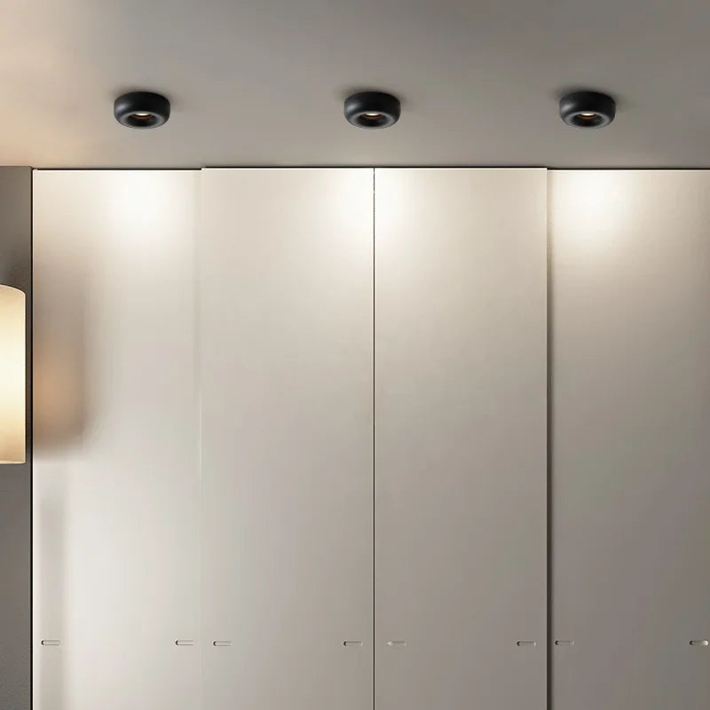 plafonnier led intégré design pour éclairage moderne discret - vue 3 sur 9