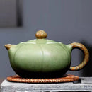 Théière artisanale yixing gongfu motif lotus 300ml