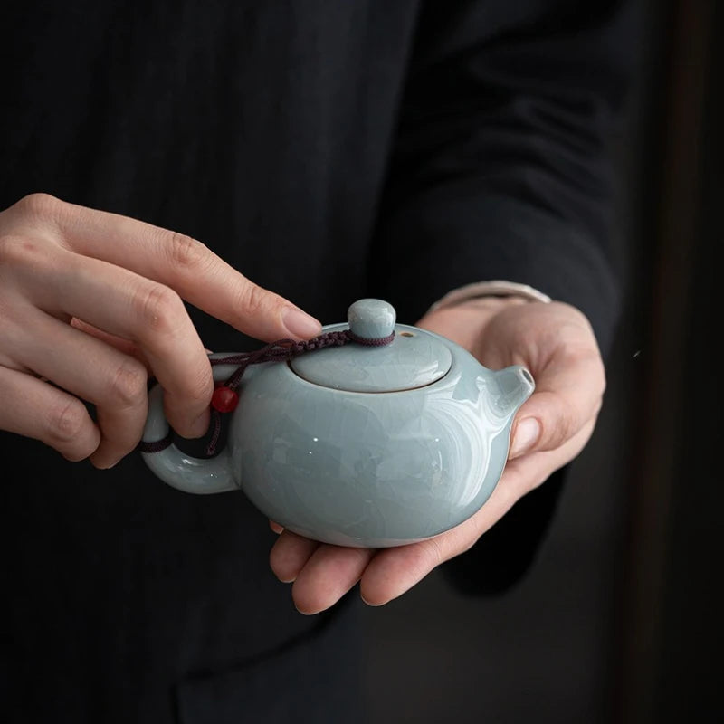 Théière céramique ge yao craquelé style xishi
