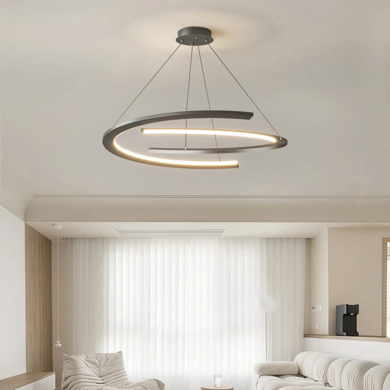 Lustre moderne pour salon - vue 6 sur 8