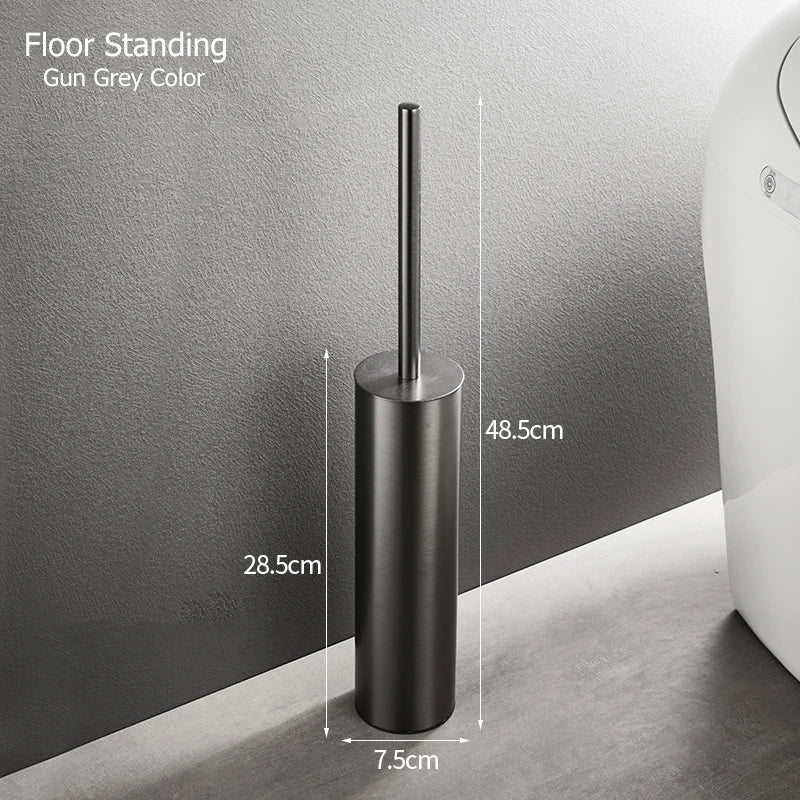 porte-brosse mural en acier inoxydable durable sans perforation
