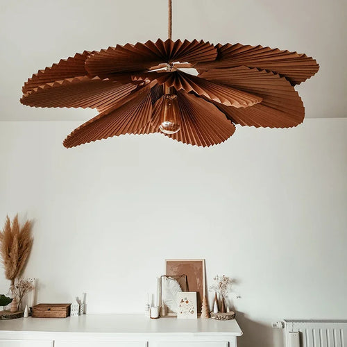 suspension wabi sabi japonaise luminaire décoratif artistique fleur