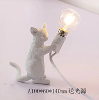 lampe de bureau décorative pour animaux en résine