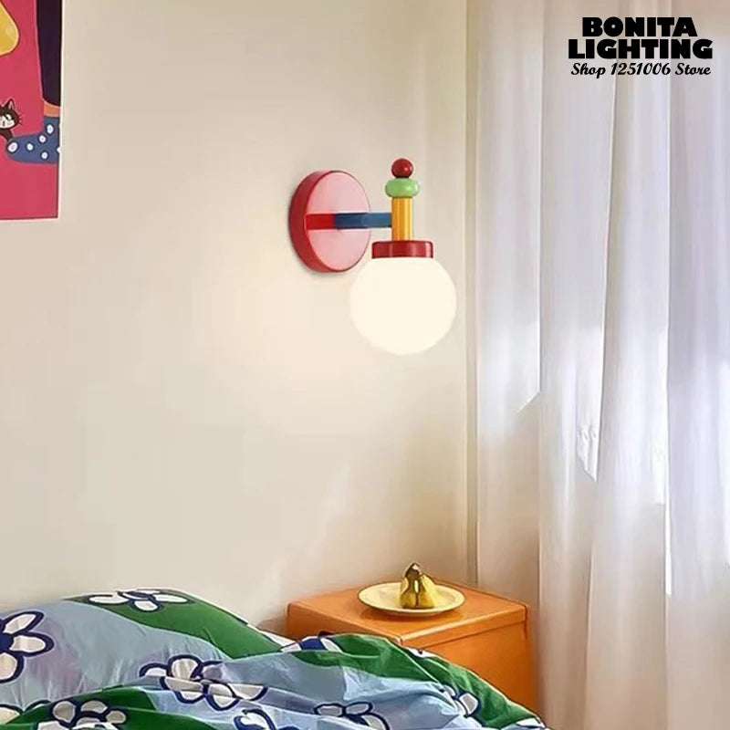 applique murale rétro en blocs de construction pour enfants - vue 7 sur 7