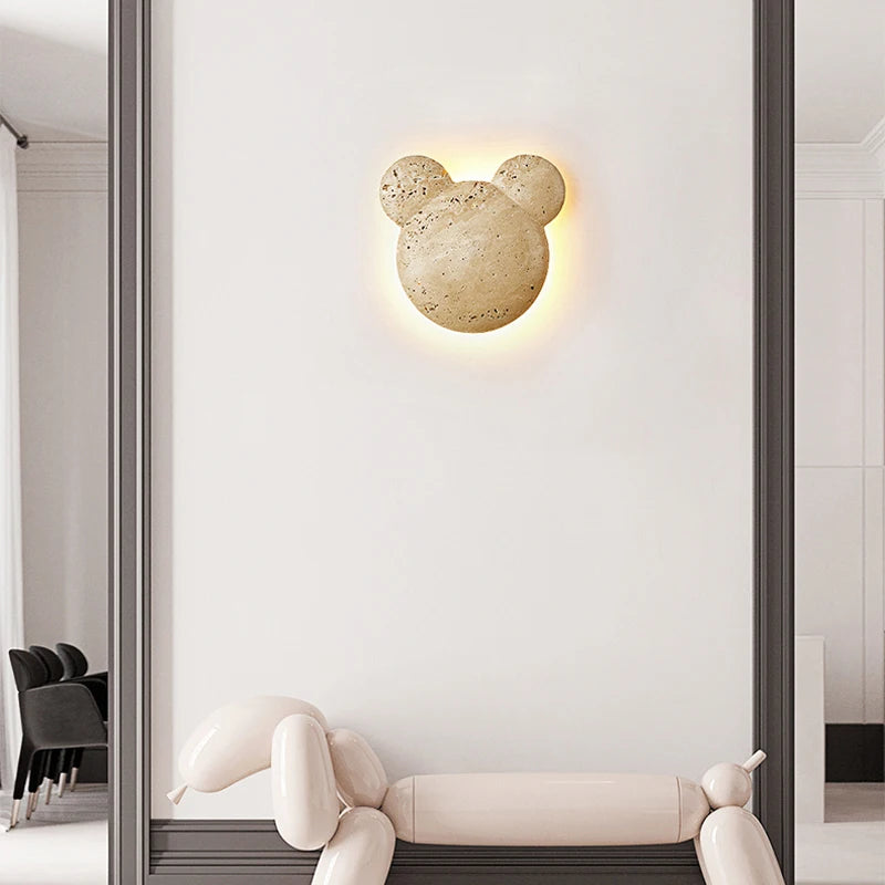 Applique murale ours créative de Style crème moderne - vue 4 sur 8