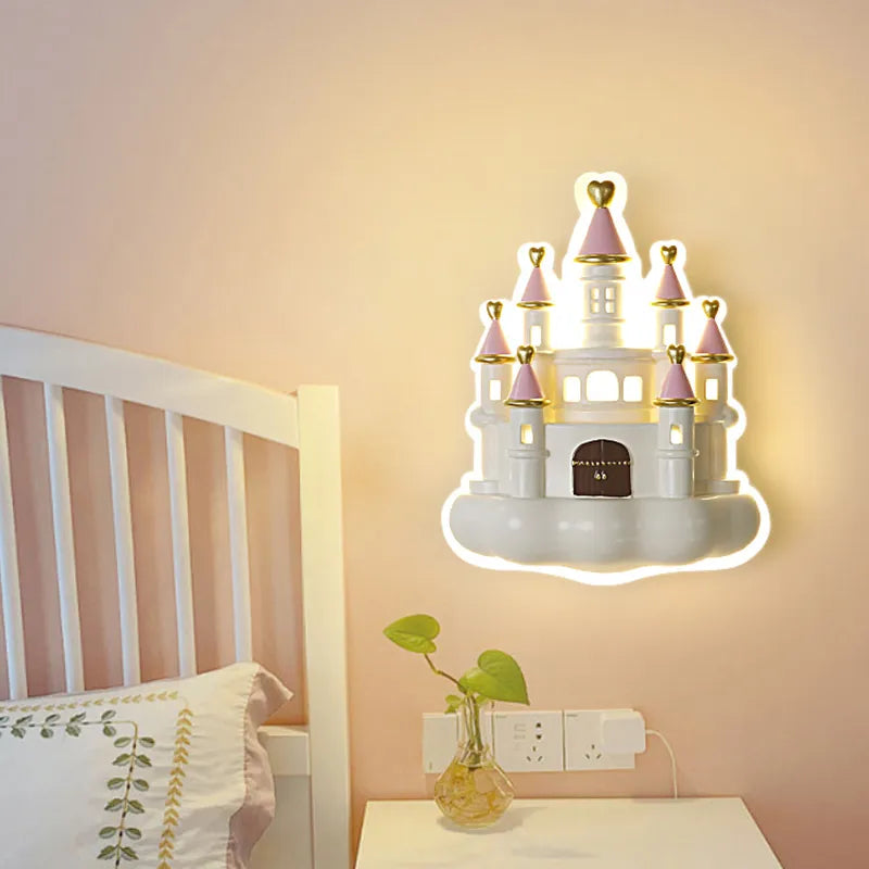 Applique murale princesse led bébé/enfant protection yeux