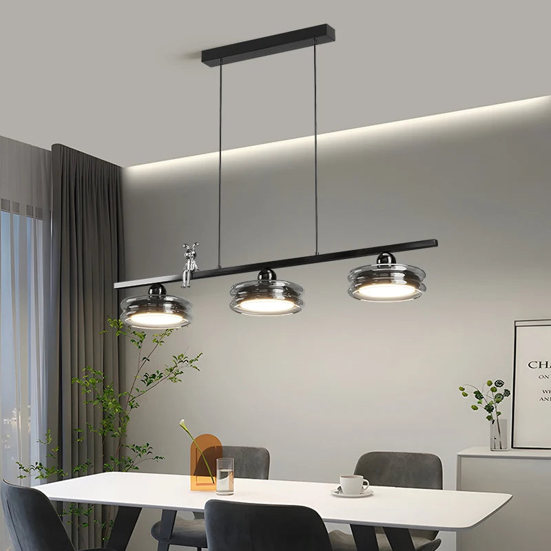 suspension minimaliste italienne pour éclairage intérieur moderne - vue 5 sur 14