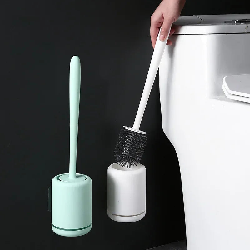 brosse de toilette murale avec support de rangement pratique - vue 3 sur 9