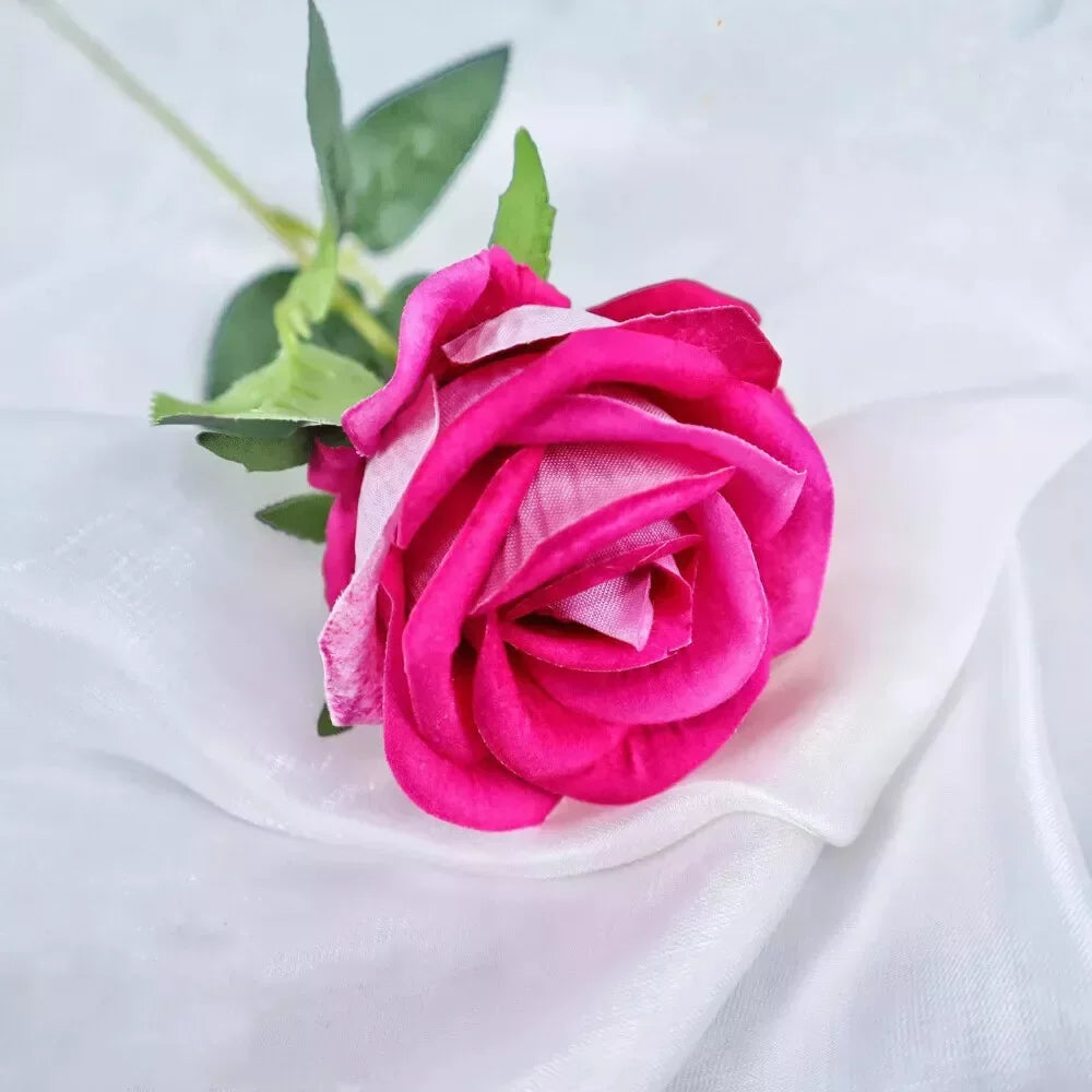 rose artificielle en soie pour décoration de mariage et événements - vue 21 sur 28