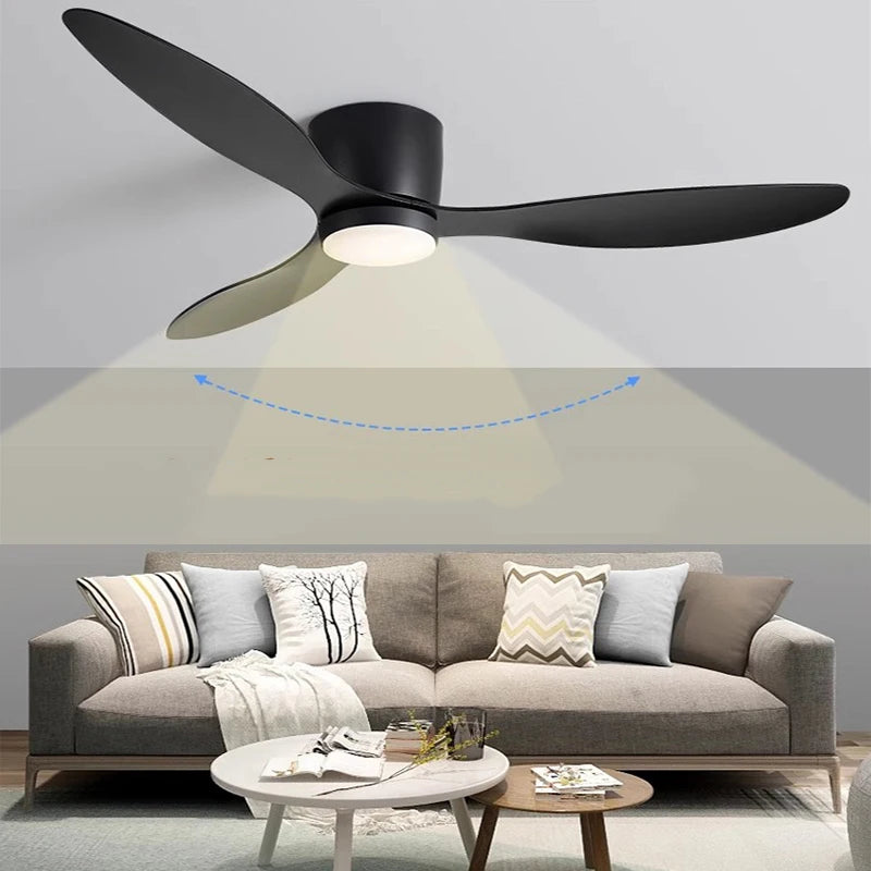 Ventilateur de plafond moderne avec moteur à courant continu - vue 3 sur 14