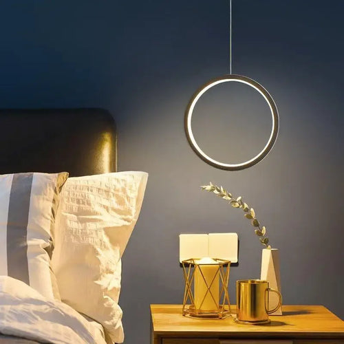 suspension circulaire à led pour intérieur moderne