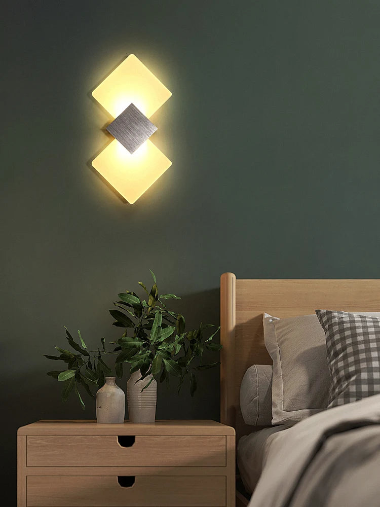 applique murale led nordique créative simple moderne escaliers - vue 2 sur 8