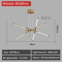 Lustre Nordique LED Lampe pour La Maison Salon Salle À Manger Cuisine Chambre Moderne Noir Or Loft Villa Luminaire Suspendu