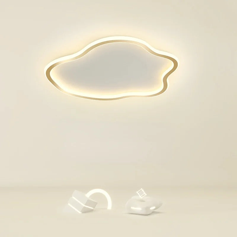 plafonnier led ultramince créatif en forme de nuage - vue 2 sur 5