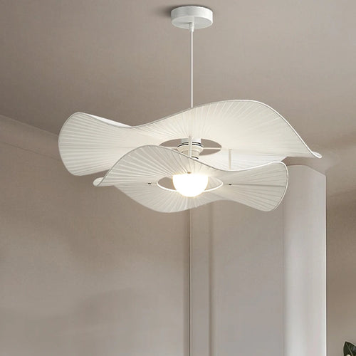 lustre nordique à chapeau en tissu led d'intérieur