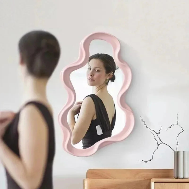 miroir vertical nuage pour bureau dortoir salle de bain décoration - vue 4 sur 12