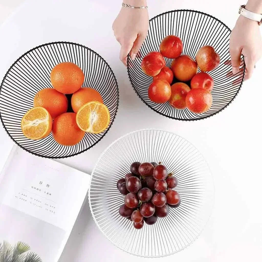panier de rangement en métal pour outils et aliments - vue 6 sur 8