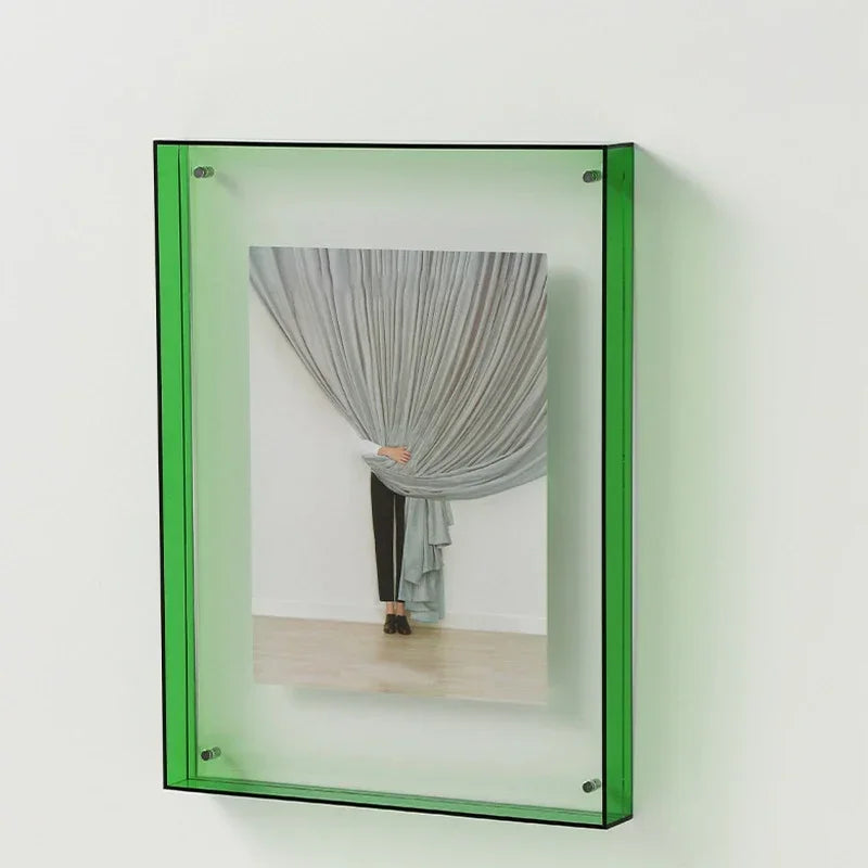 cadre photo acrylique style ins décoration murale table transparente - vue 7 sur 14