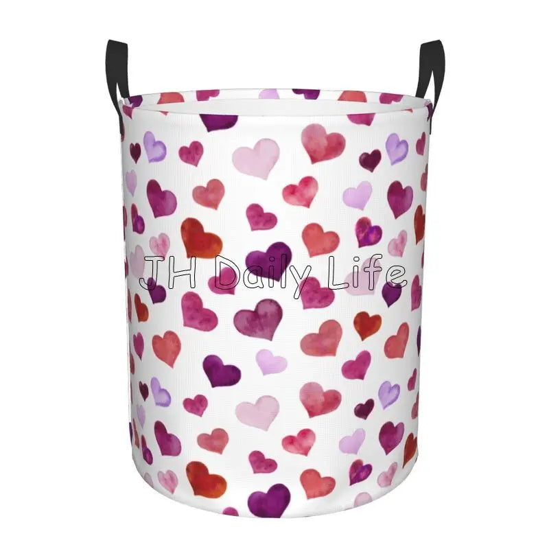 panier à linge pliable coeurs d'amour pour le rangement - vue 13 sur 12