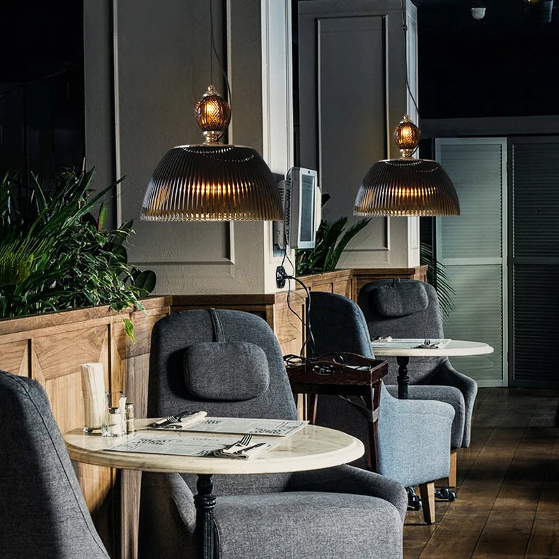 suspension créative nordique en verre pour restaurant et chambre moderne - vue 3 sur 7