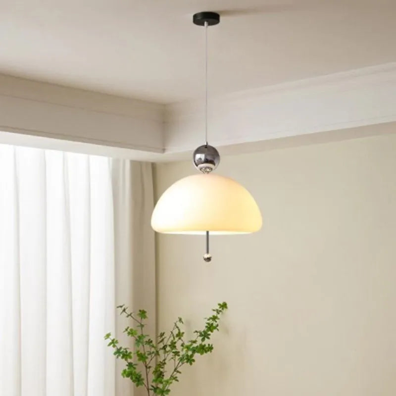 Suspension LED nordique en verre champignon - vue 6 sur 11