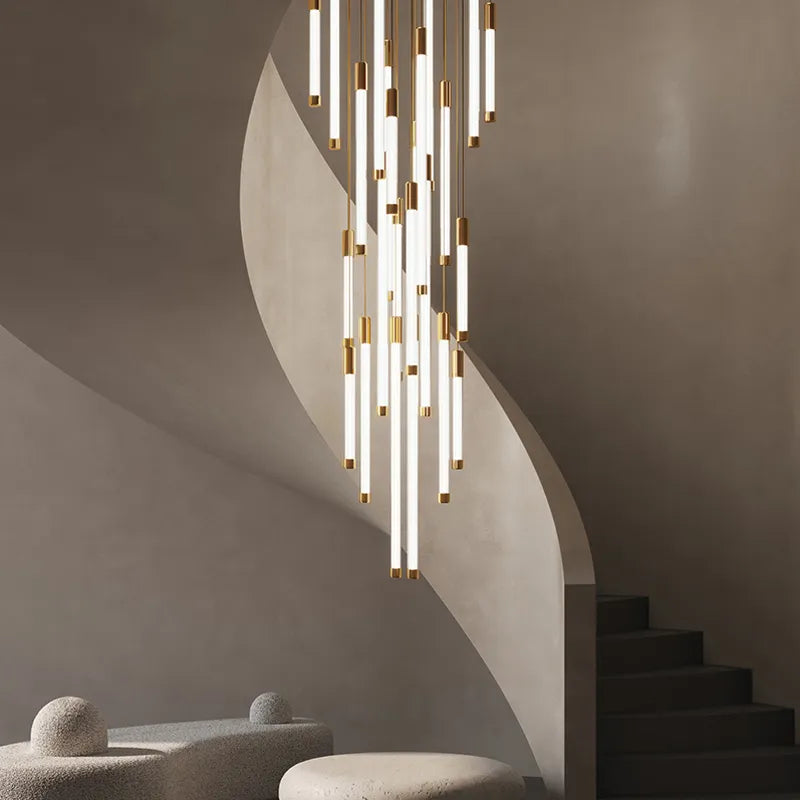 lustre led moderne de luxe pour décoration duplex grenier restaurant