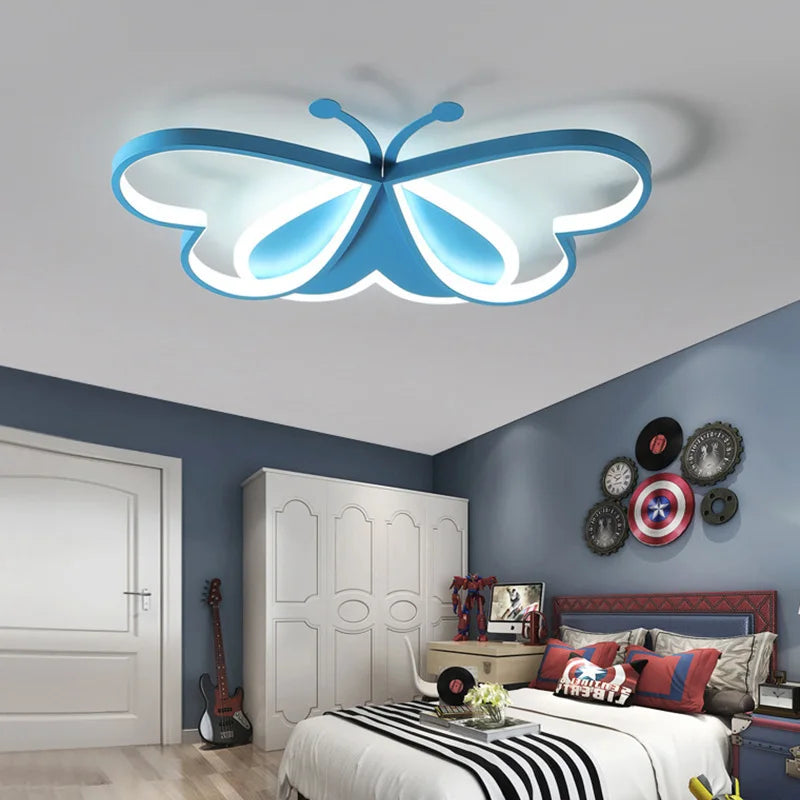 lustre winfordo led 	 avec motif papillon et intensité réglable