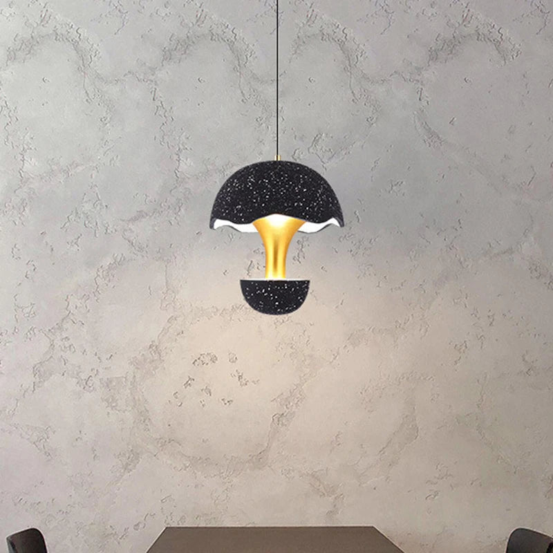 suspension créative champignon en ciment pour restaurant café bar
