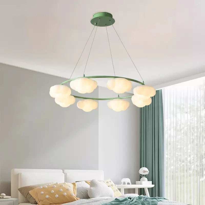 lustre en forme de nuage avec télécommande pour enfants - vue 3 sur 14