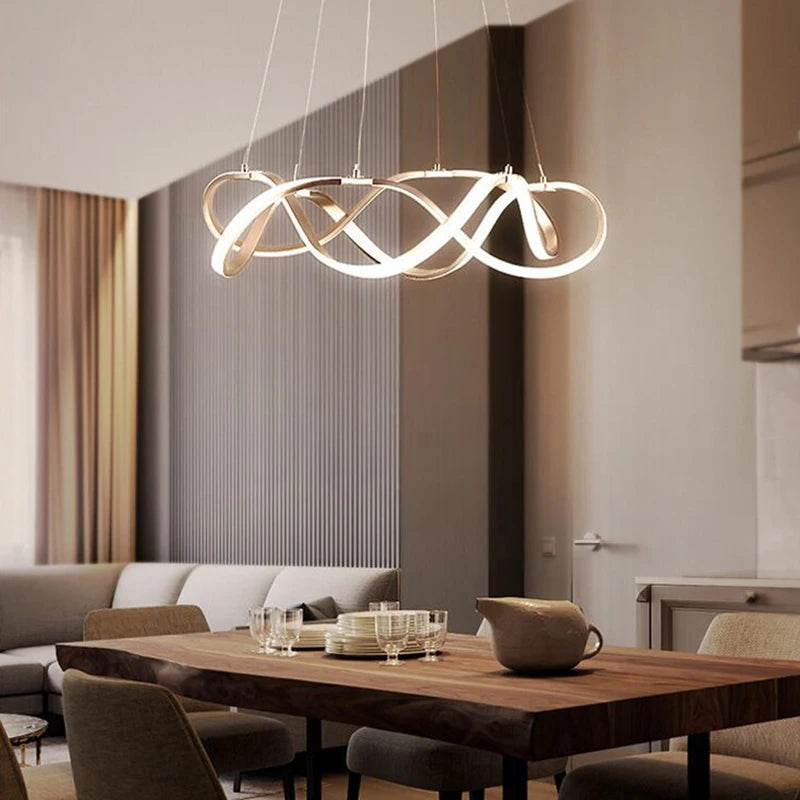 Lustre LED suspendue moderne style europe du nord - vue 4 sur 12