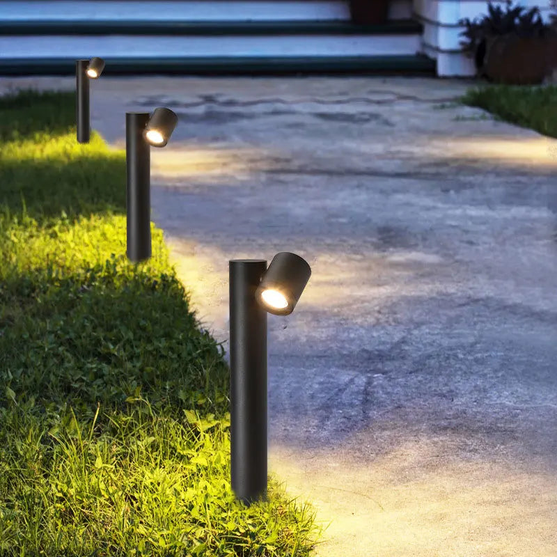lampe led extérieure rotative étanche pour jardin et parc - vue 5 sur 7