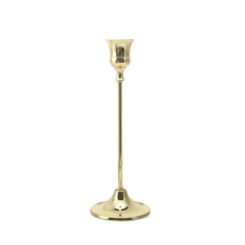 kit de bougeoirs en laiton doré pour décorations festives - vue 22 sur 26