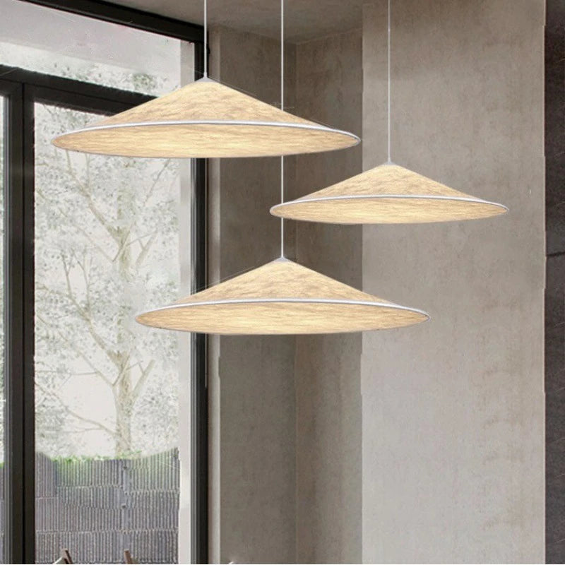 suspension en soie nordique moderne décor led luminaires suspendus en tissu