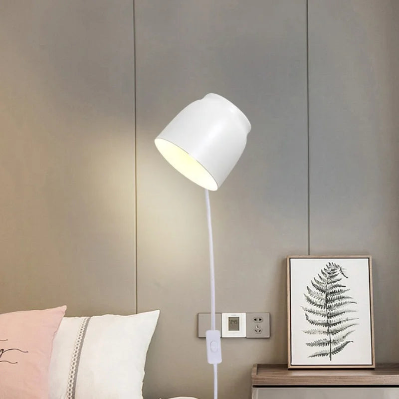 applique murale nordique simple avec interrupteur rotatif - vue 3 sur 8