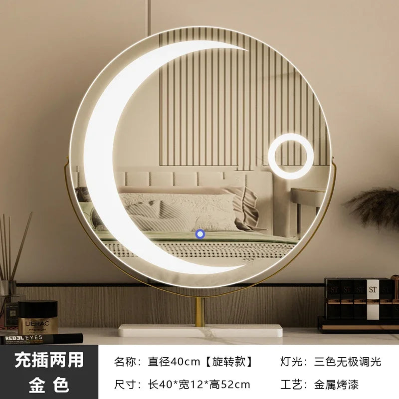 miroir led étoile moderne pour filles et cosmétiques luxe - vue 12 sur 14