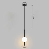 Suspension en forme de boule de verre
