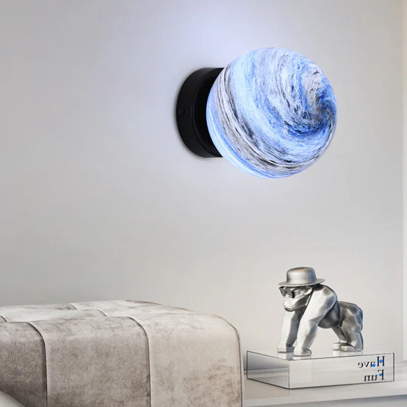 plafonnier planet ball moderne minimaliste pour éclairage intérieur européen - vue 5 sur 9