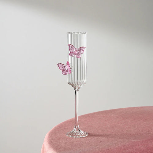 Verre champagne cocktail papillon style haut de gamme